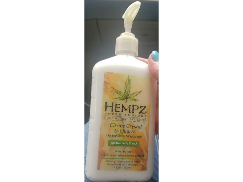 Hempz Herbal Body Moisturizer, Citrine Crystal & Quartz, 17 fl oz/500 mL
