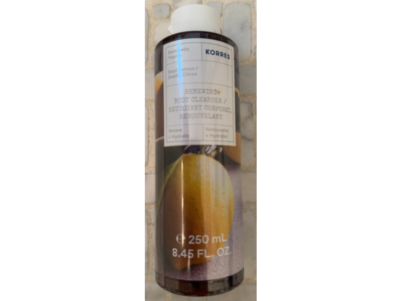 Koress Renewing Body Cleanser, Basil Lemon, 8.45 fl oz/250 mL