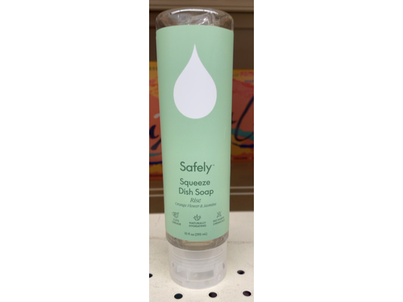 Safely Squeeze Dish Soap, Rise Orange Flower & Jasmine, 10 fl oz/295 mL