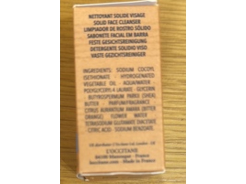 L’Occitane en Provence Solid Face Cleanser, 2.6 fl oz/75 g