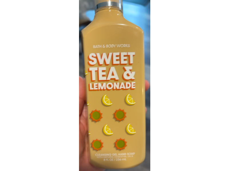 Bath & Body Works Cleansing Gel Hand Soap, Sweet Tea & Lemonade, 8 fl oz/236 mL