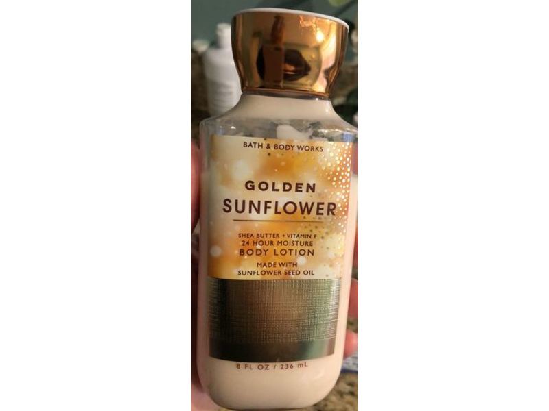 Bath & Body Works Golden Sunflower Body Lotion, Shea butter + Vitamin E, 8 fl oz/236 mL