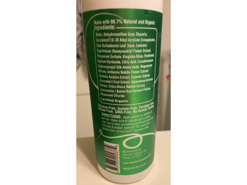 Raw Curls Firm Hold Gel, 16 fl oz/473 mL