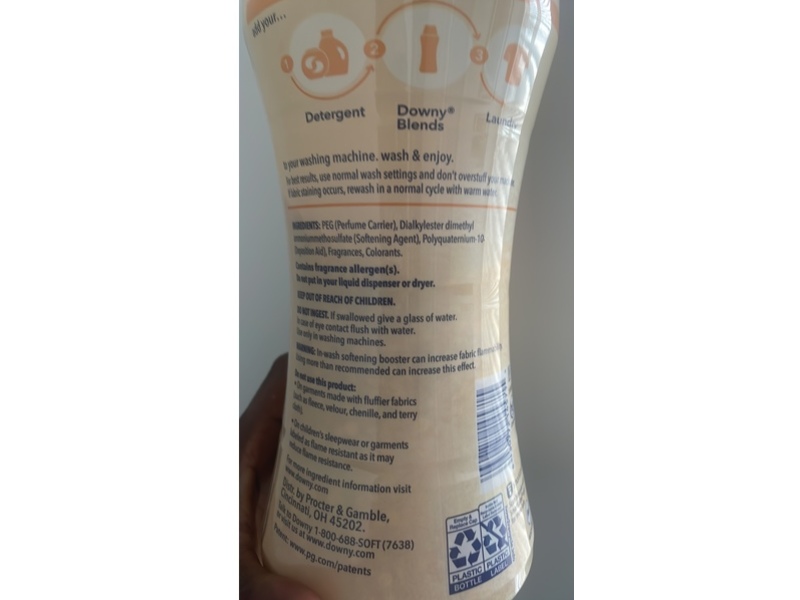 Downy Blends Soft & Fresh Laundry Softness & Scent, Toasted Vanilla, 32.2 oz/912 g