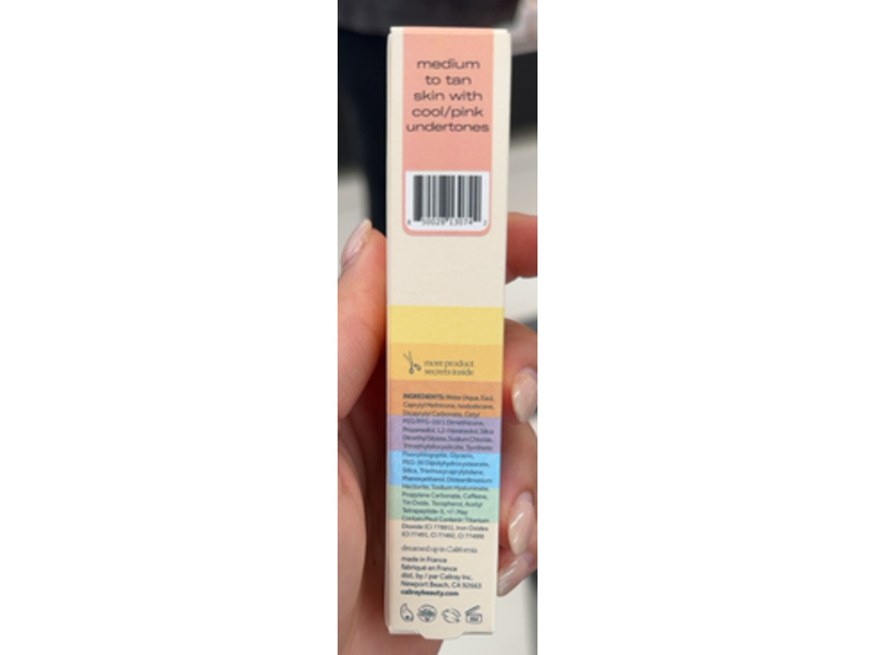 Caliray Hide Away Brightening Under Eye Color Corrector, Glowy Rays, 0.25 fl oz/7 mL