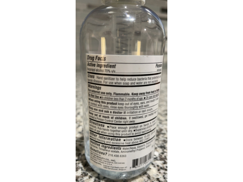 Zoya Hand Sanitizer, 8 fl oz/236 mL