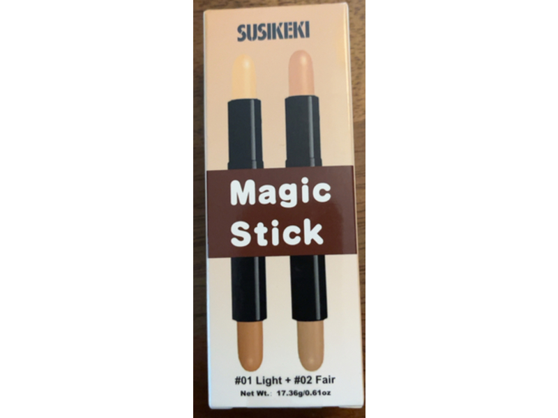 Susikeki Magic Stick, 01 Light + 02 Fair, 0.61 oz/17.36 g