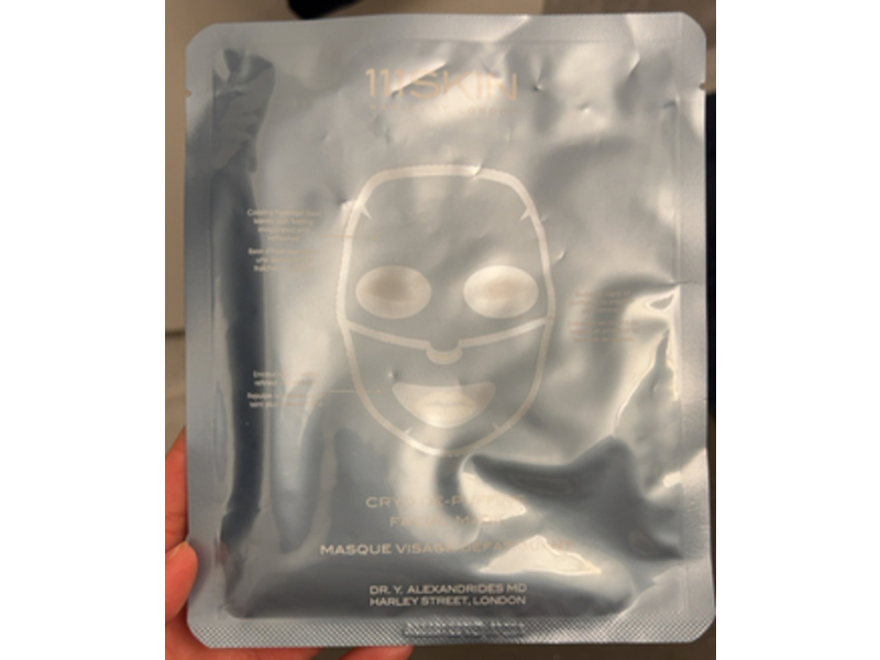 111 Skin Cryo De-Puffing Facial Mask, 1.01 fl oz/30 mL, Pack Of 5
