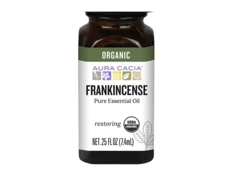 Aura Cacia Organic Restoring Essential Oil, Frankincense, 0.25 fl oz/7.4 mL