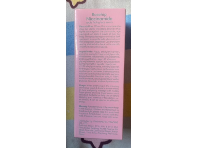 Estelin Spots Fading Face Serum, Rosehip Niacinamide, 1.01 fl oz/30 mL