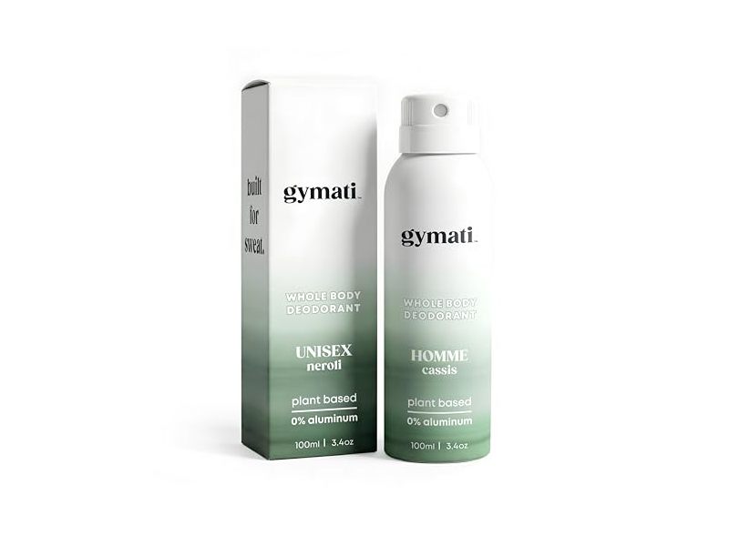 Gymati Whole Body Deodorant, Homme-Cassis, 3.4 oz/100 mL