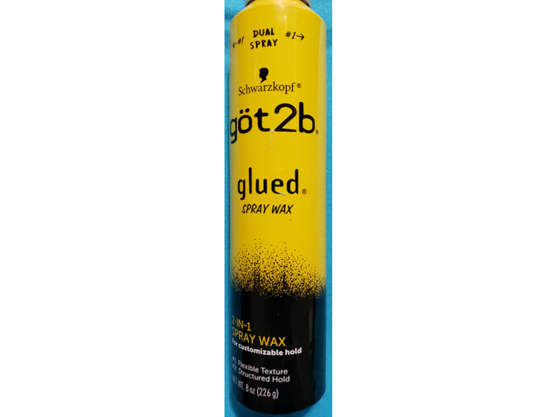 Schwarzkopf Got 2B Glued Spray Wax, Dual Spray, 8 oz/226 g, Pack Of 6