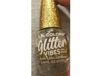 L.A. Colors Glitter Vibes Nail Polish, Golden Glow, 0.44 fl oz/13 mL - thumbnail 2
