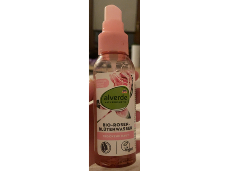Dm Alverde Natural Cosmetics Organic Rose Flower Water, 100 mL