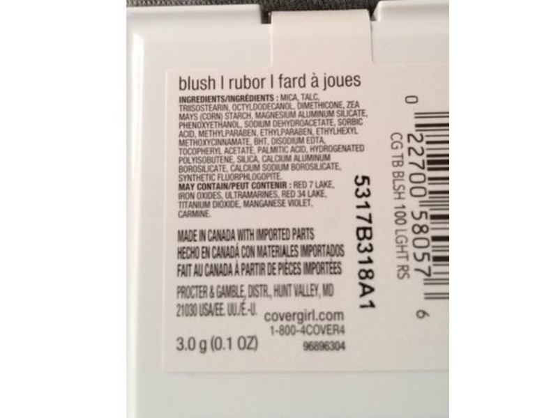 CoverGirl Trublend Blush, Light Rose, 0.1 oz/3.0 g