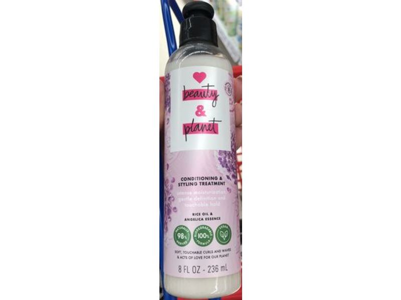 Beauty & Planet Conditioning & Styling Treatment, Rice Oil & Angelica Essence, 8 fl oz/236 mL