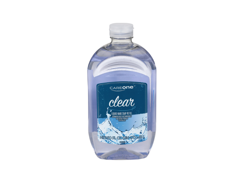 CareOne Clear Liquid Hand Soap Refill, 50 fl oz/1.48 L