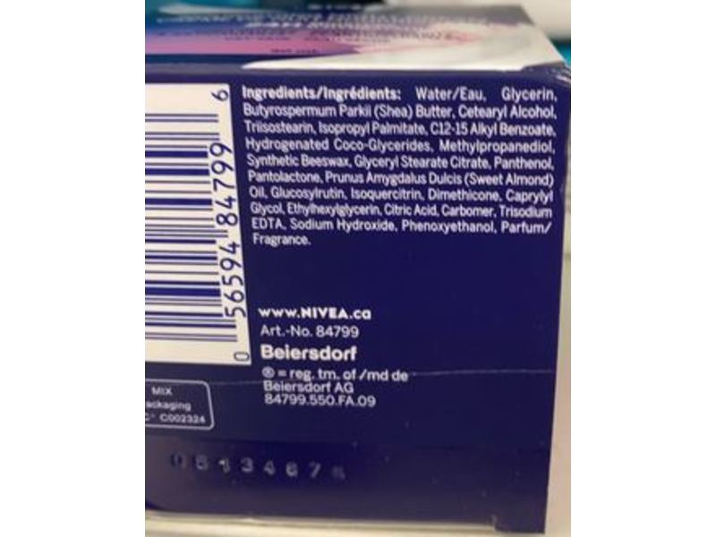 Nivea Nourishing Night Cream, Shea Butter & Antioxidants, 1.7 oz/50 mL