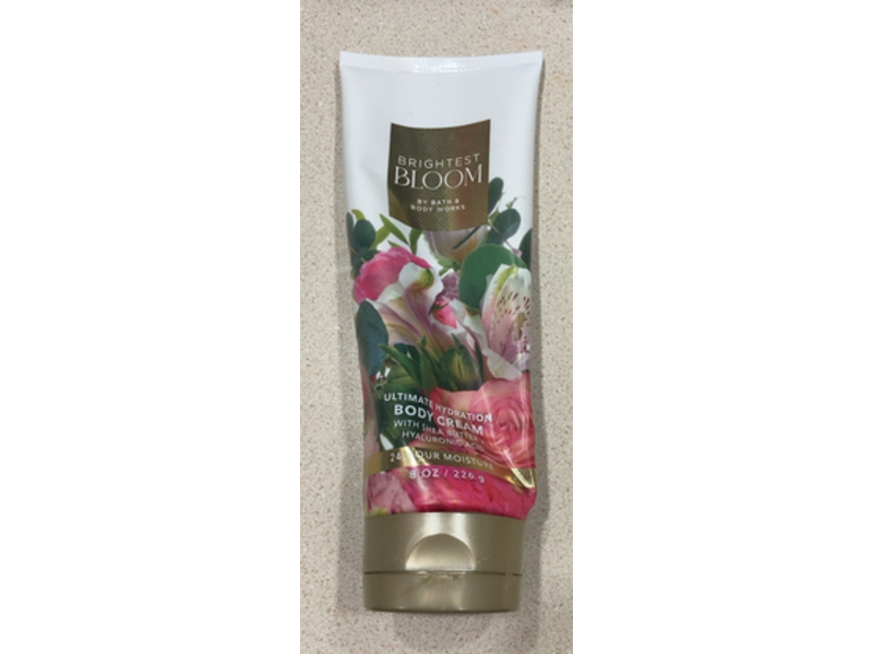 Bath & Body Works Brightest Bloom Ultimate Hydration Body Cream, Shea Butter + Hyaluronic Acid, 8 oz/226 g