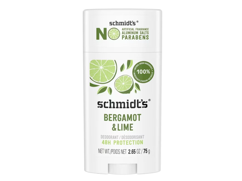 Schmidt's 48h Protection Deodorant, Bergamot & Lime, 2.65 oz/75 g