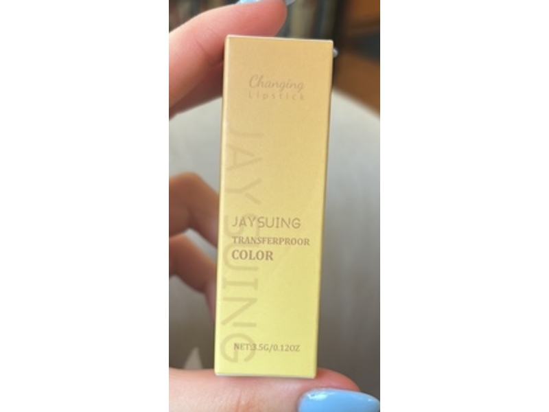 Jaysuing Transferproof Color Changing Lipstick, 0.12 oz/3.5 g
