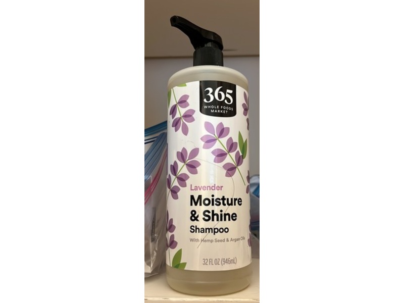 365 Whole Foods Market Moisture & Shine Shampoo, Lavender, 32 fl oz/946 mL