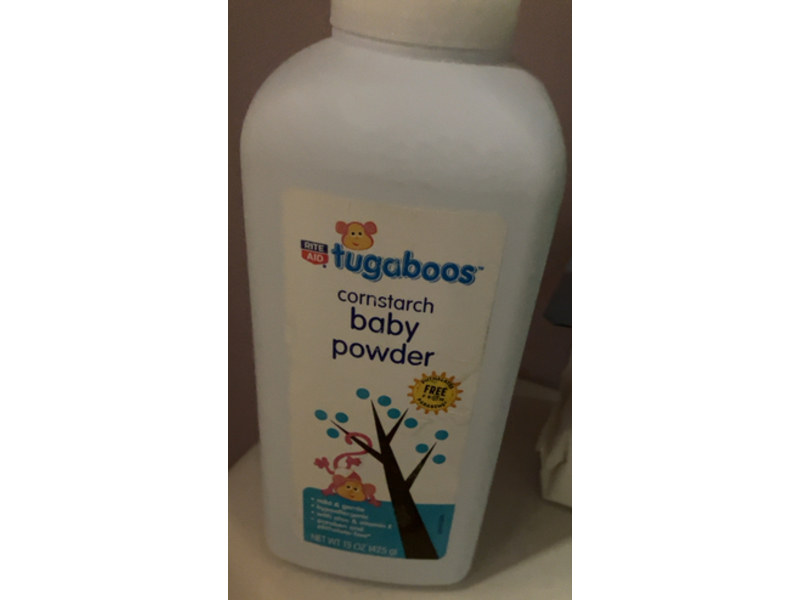 Rite Aid Tugaboos Baby Powder, Cornstarch, 15 oz/425 g