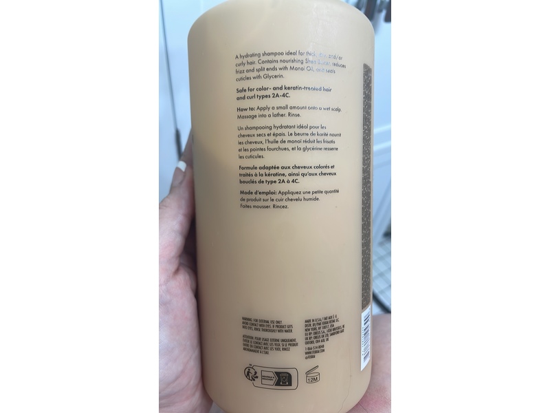 Fekkai Shea Butter Shampoo, 33.8 fl oz/1 L