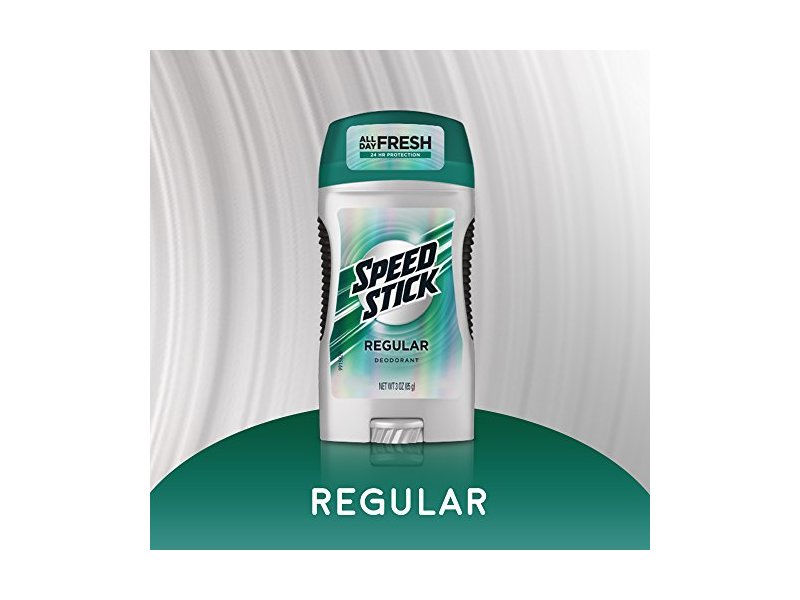 Speed Stick Men's Deodorant, Regular, 3 oz/85 g, Pack Of 2