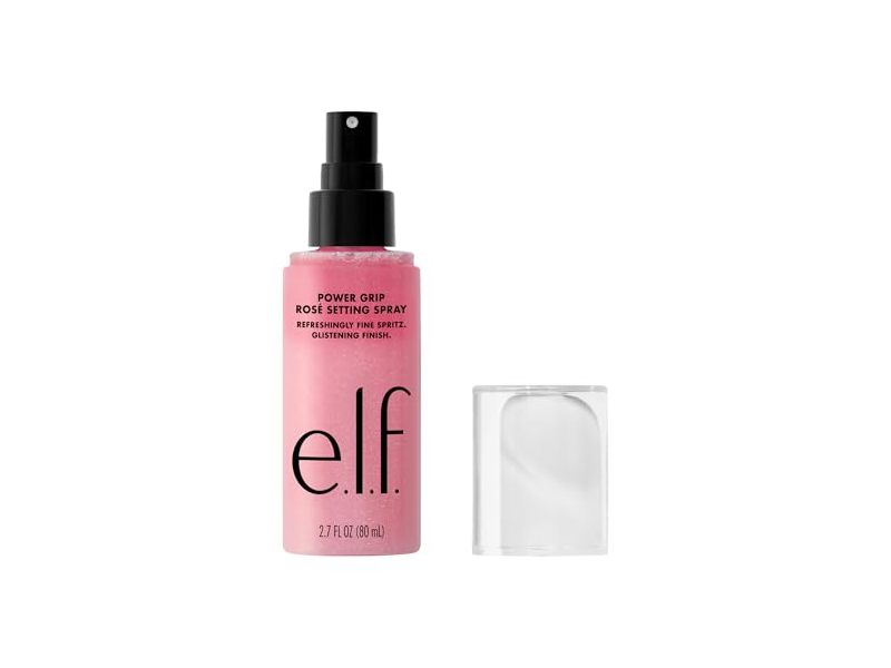 e.l.f. Cosmetics Power Grip Setting Spray, Rose, 2.7 fl oz/80 mL