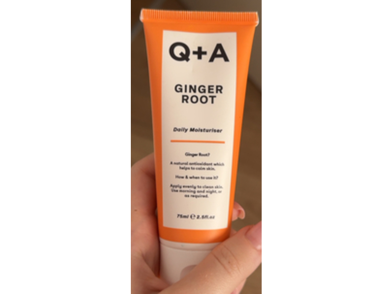 Q+A Ginger Root Daily Moisturiser, 2.5 fl oz/75 mL