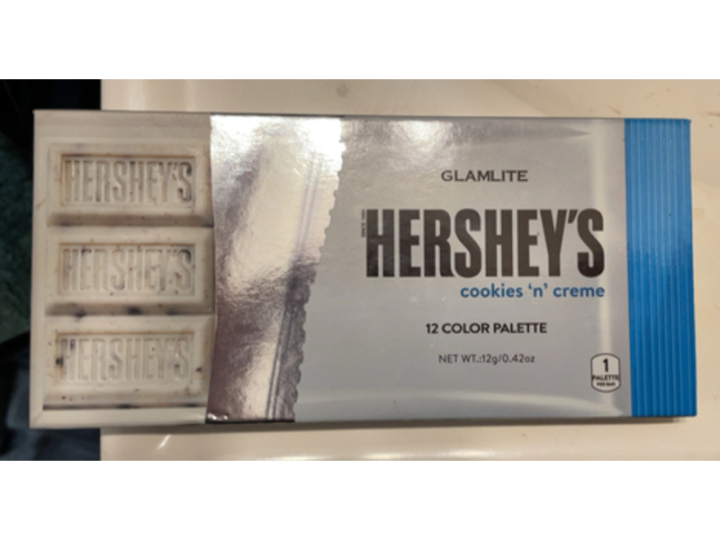Glamlite Hershey's 12 Color Palette, Cookies 'n' Creme, 0.42 oz/12 g