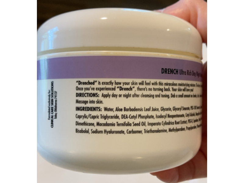 Clinical Care Skin Solutions Ultra Rich Day/Night Moisturizer, Drench, 8 oz