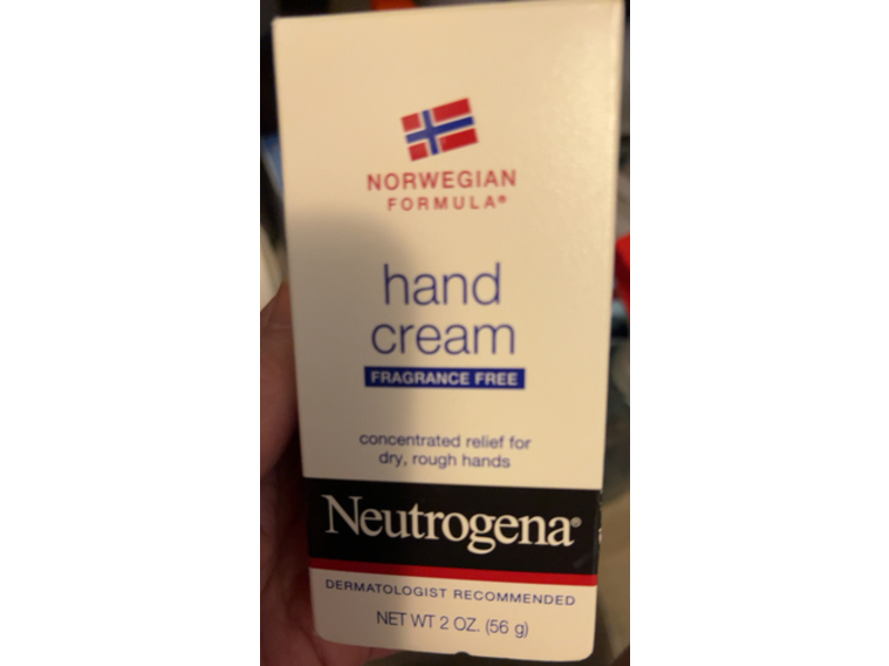 Neutrogena Hand Cream, Fragrance Free, 2 oz/56 g