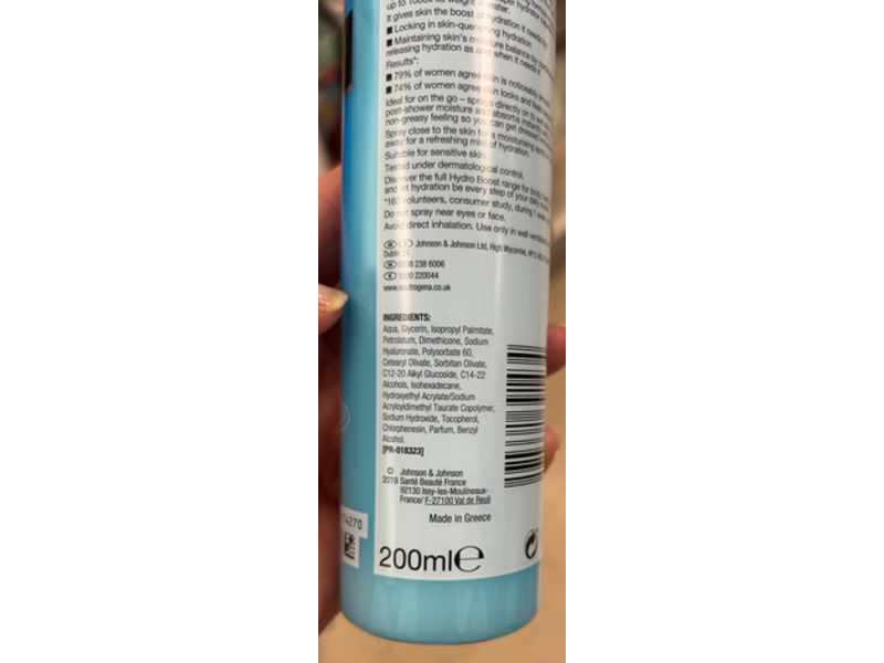 Neutrogena Hydro Boost Express Hydrating Body Spray, 200 mL