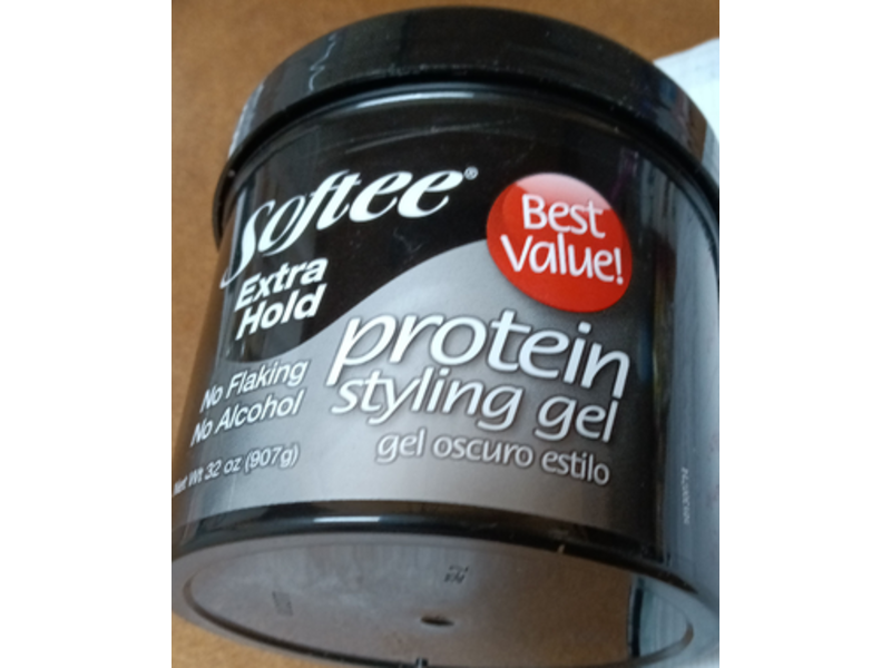Softee Softee Extra Hold Protein Styling Gel, Black, 32 oz/907 mL