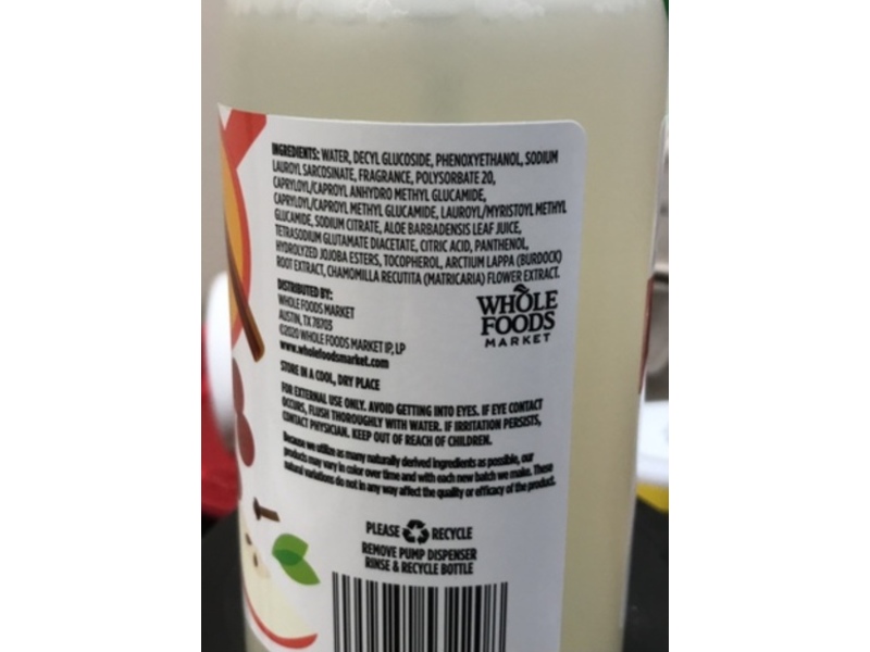 365 by Whole Foods Market Foaming Scented Hand Soap, Honeycrisp Cider, 12 fl oz/355 mL