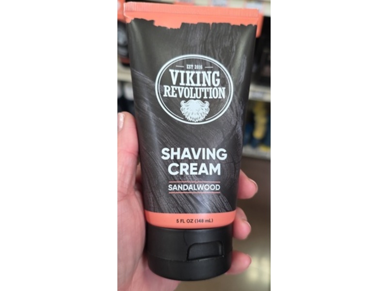 Viking Revolution Shaving Cream, Sandalwood, 5 fl oz/148 mL