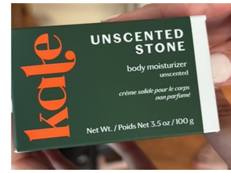 Kate Body Moisturizer, Unscented Stone, 3.5 oz/100 g