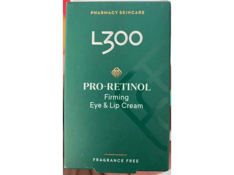 L300 Pro-Retinol Firming Eye & Lip Cream, Fragrance Free, 15 mL