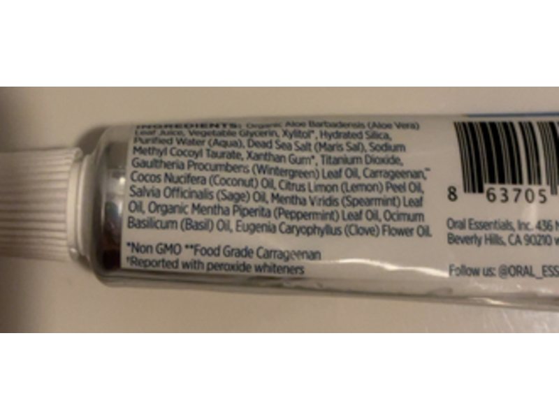 Lumineux Oral Essentials Toothpaste, Whitening, 0.8 oz