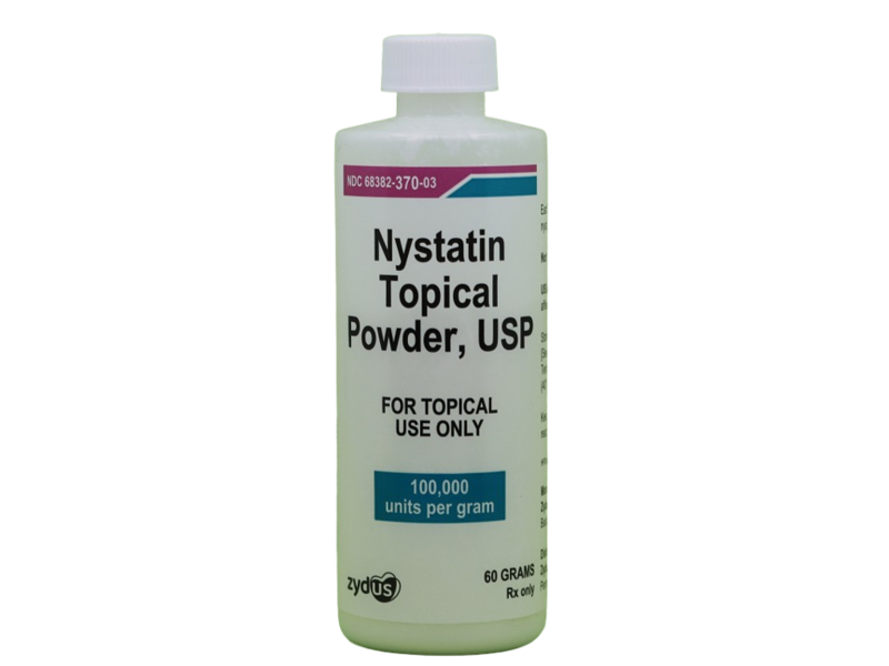 Nystatin Topical Powder USP, 60 g, Zydus (RX)