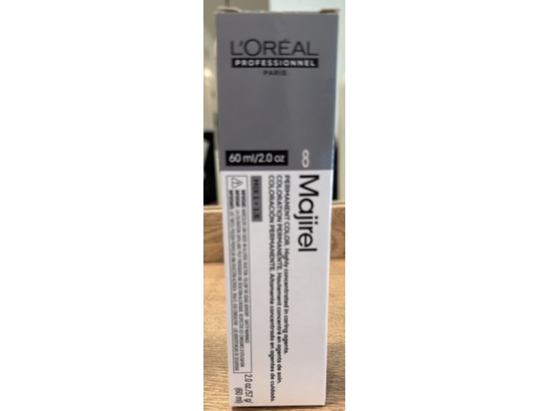 L'Oreal Professionnel Majirel Permanent Color, 8, 2 oz/60 mL