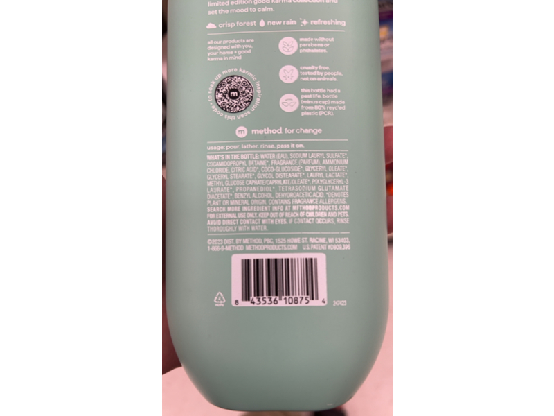 Method Limited Edition Body Wash, Serenity Now, 18 fl oz/532 mL