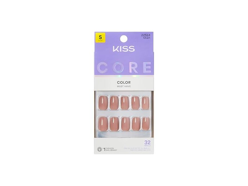 Kiss Core Press On Nails, Embullience, 32 Count