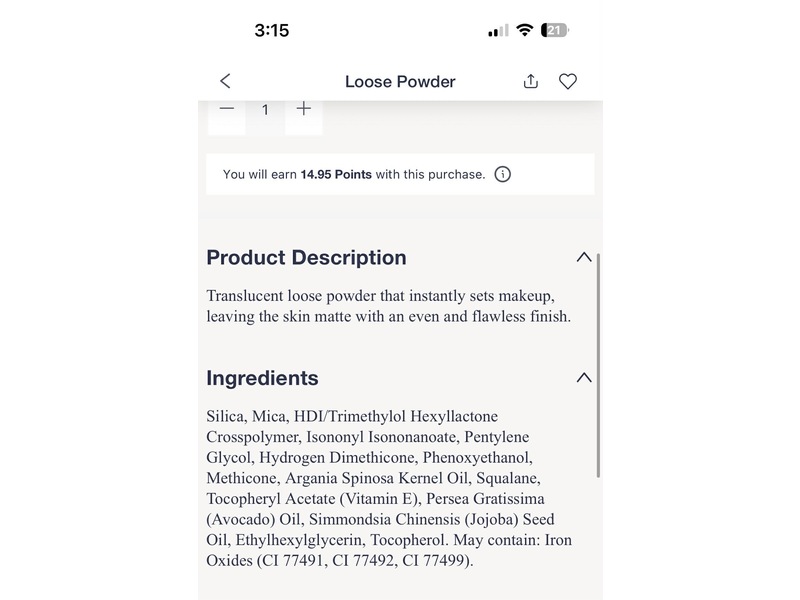 Farmasi Loose Powder, Translucent, 0.17 oz/4.8 g