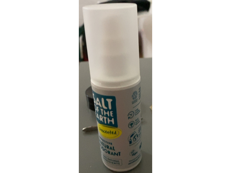 Salt Of The Earth Effective Natural Deodorant, Unscented, 100 mL