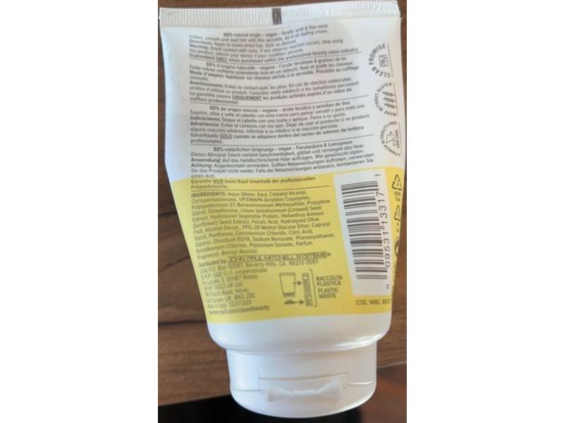 Paul Mitchell Clean Beauty Styling Cream, 3.4 fl oz/100 mL