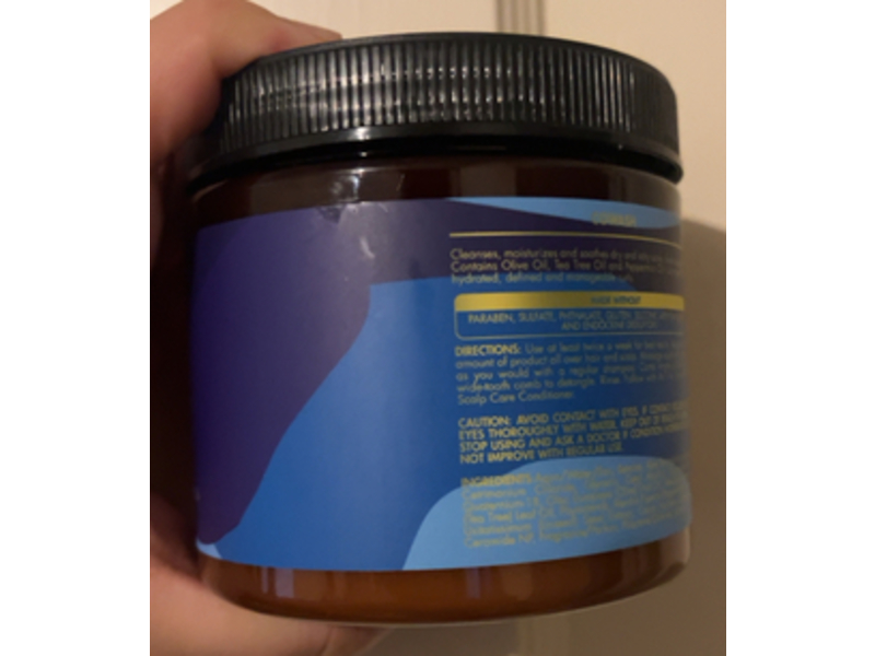 As I Am Dry & Itchy Scalp Care Cowash, Olive Oil, Tea Tree Oil & Peppermint Oil, 16 oz/454 g