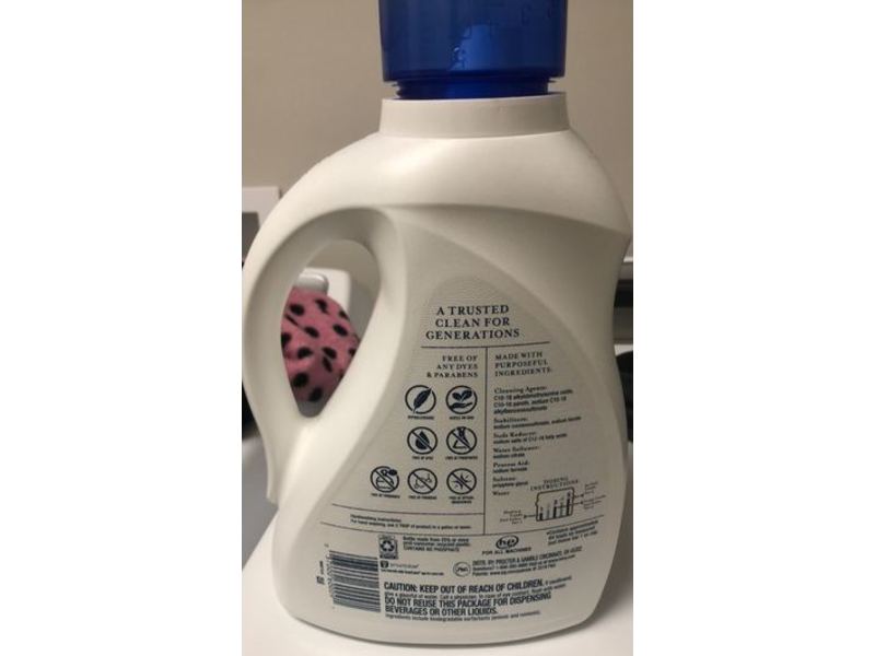 Ivory Free & Clear Detergent, Fragrance-Free, 64 Loads, 92 fl oz/2.72 L